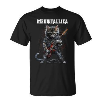Meowtallica Heavy Metal Rock T-Shirt - Thegiftio UK