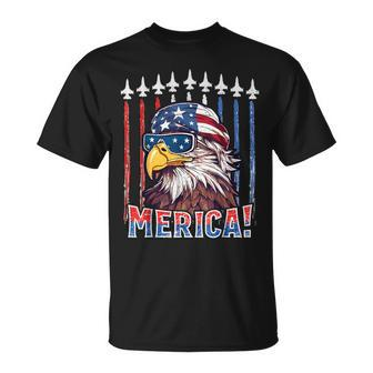 Merica Eagle 4Th Of July Patriotic Freedom Eagle Mullet T-Shirt - Monsterry CA