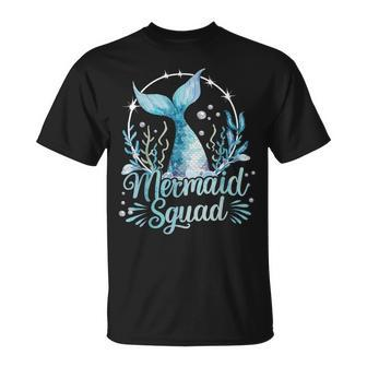 Mermaid Birthday Squad Mermaid T-Shirt - Monsterry