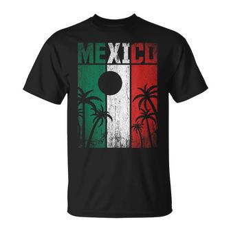 Mexican Flag Retro Cancun Mexico T-Shirt - Geschenkecke