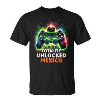 Mexico Total Solar Eclipse 2024 Video Game Gamer T-Shirt - Thegiftio UK
