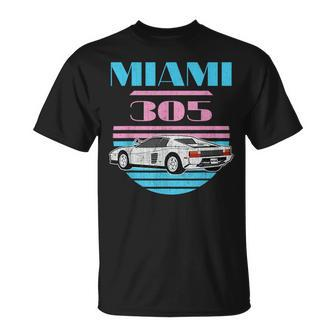 Miami 305 Vintage Florida City Beach 80S Boys T-Shirt - Monsterry DE
