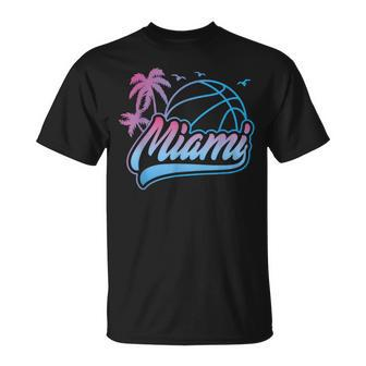 Miami City Beach Miami Florida Basketball Game Lovers T-Shirt - Monsterry UK