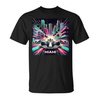Miami Formula Racing Circuits Sport T-Shirt | Mazezy