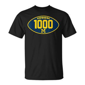 Michigan 1000 Wins Michigan Lovers Reach 1000Th Wins T-Shirt - Thegiftio UK