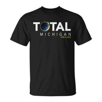 Michigan April 8 Total Solar Eclipse 2024 T-Shirt - Thegiftio UK