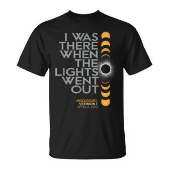 Middlebury Vermont Total Solar Eclipse 2024 T-Shirt - Monsterry UK