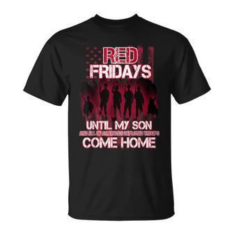 Military Red Friday Wear Red For Deployed Son T-Shirt - Monsterry UK