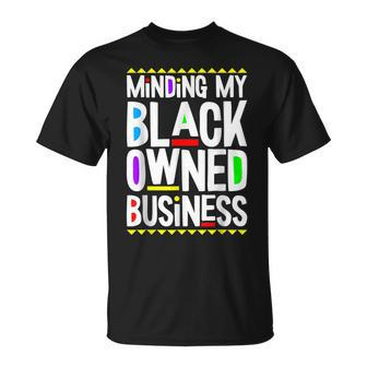 Minding-My-Black-Owned-Business African Black Power Classic T-Shirt - Monsterry