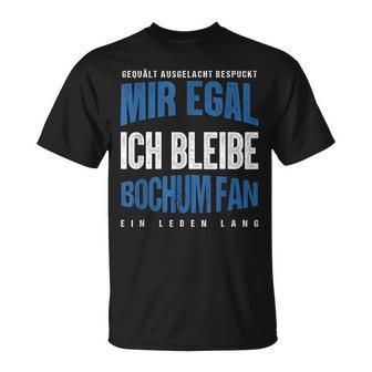 Mir Egal Ich Bleibe Bochum Fan Football Fan Club T-Shirt - Geschenkecke