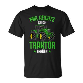 Mir Reichts Ich Geh Traktor Fahren Children's Boys' S T-Shirt - Seseable