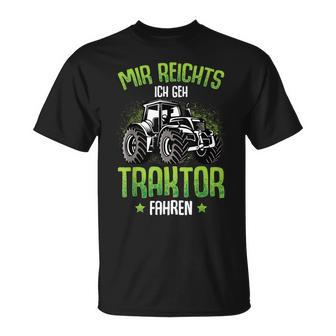 Mir Reichts Ich Geh Traktor Fahren Trecker Boys' T-Shirt - Seseable