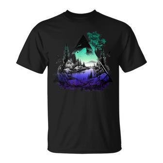 Mlm Landscape Lake Mlm Pride Gay Male Flag Lgbt Mlm T-Shirt - Monsterry UK