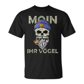 Moin Ihr Vögel Norden Moin Hamburg S T-Shirt - Seseable