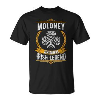 Moloney Irish Name Vintage Ireland Family Surname T-Shirt - Seseable