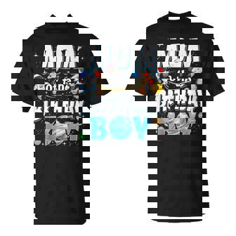 Mom Of The Birthday Boy Astronaut Family Space Planets T-Shirt - Thegiftio