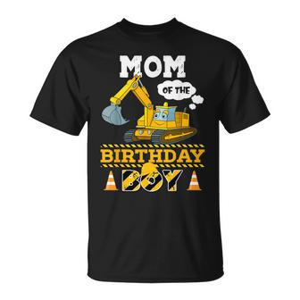Mom Of The Birthday Boy Construction 1St Birthday Party T-Shirt | Mazezy DE