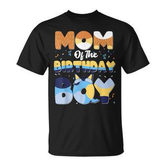 Mom And Dad Birthday Boy Dog Family Matching T-Shirt | Mazezy CA