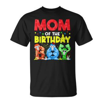 Mom And Dad Birthday Boy Gorilla Game Family Matching T-Shirt - Seseable