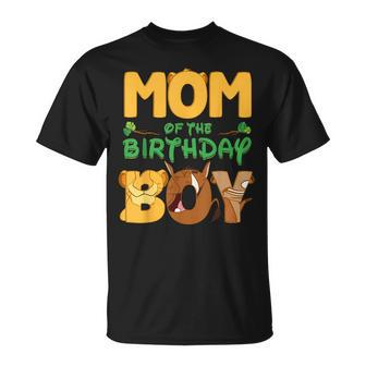 Mom And Dad Birthday Boy Lion Family Matching T-Shirt - Seseable