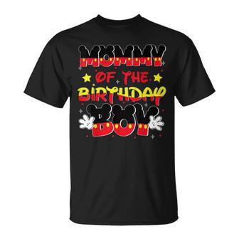 Mom And Dad Mommy Birthday Boy Mouse Family Matching T-Shirt - Seseable