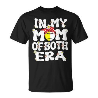 In My Mom Of Both Era Retro Baseball Softball Mom Mother Day T-Shirt - Monsterry UK