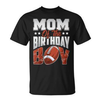 Mom Football Birthday Boy Family Baller B-Day Party T-Shirt | Seseable CA