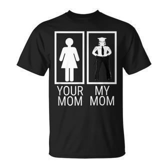 My Mom Is A Police Officer Proud Of Police Mom T-Shirt - Monsterry CA