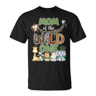 Mom Of The Wild One 1St Birthday Safari Family Matching T-Shirt - Monsterry DE