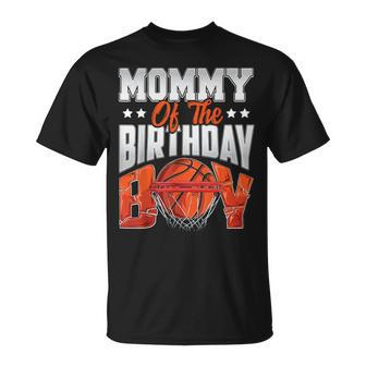Mommy Basketball Birthday Boy Family Baller B-Day Party T-Shirt - Thegiftio UK