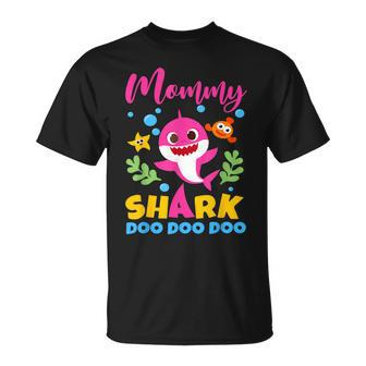 Mommy Of Birthday Shark Matching Oufit Party For Family T-Shirt - Thegiftio UK