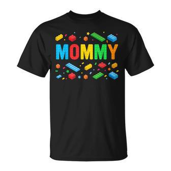 Mommy Master Builder Building Bricks Blocks Family Matching T-Shirt - Monsterry DE