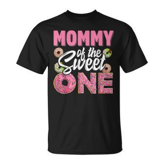 Mommy Of The Sweet One Birthday 1St B-Day Donut One Party T-Shirt - Seseable