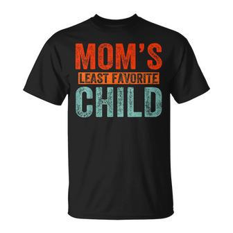 Moms Least Favorite Child Vintage T-Shirt - Monsterry
