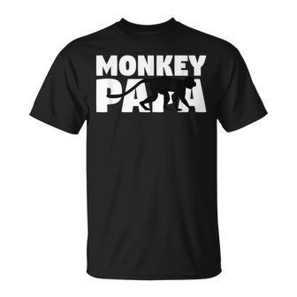 Monkey Papa For Monkey Lover Animal Father Monkey Dad T-Shirt - Monsterry DE