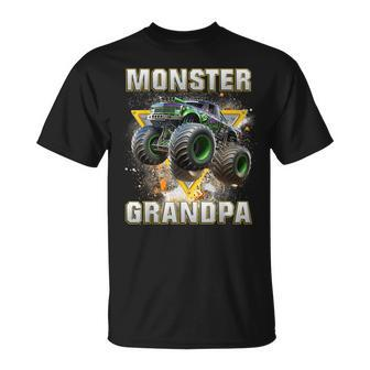 Monster Truck Are My Jam Monster Truck Grandpa T-Shirt - Seseable