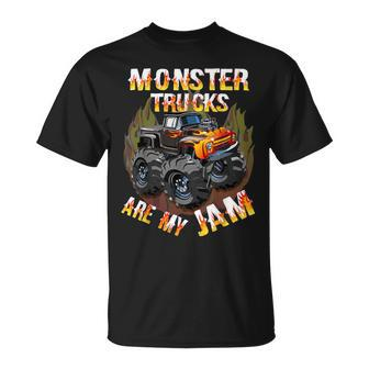Monster Trucks Are My Jam American Trucks Cars Lover T-Shirt - Monsterry AU