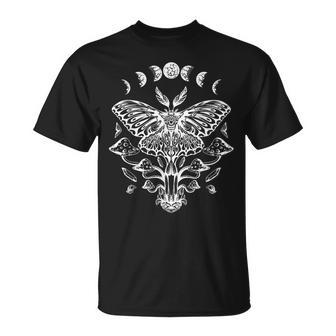 Moon Phases Moon Phases Blackcraft Tarot Moth T-Shirt - Thegiftio UK