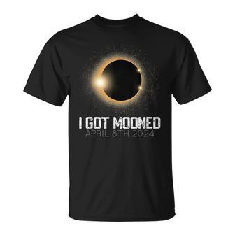 I Got Mooned April 8 2024 Solar Eclipse Path Of Totality T-Shirt | Mazezy
