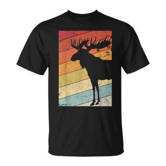 Moose Retro Style Elk T-Shirt - Seseable