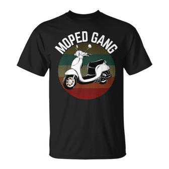 Moped Moped Gang Retro Vintage Scooter Motorcycle T-Shirt - Monsterry