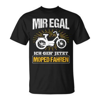 Moped Ich Geh' Jetzt Moped Fahren Ich Geh' Jetzt Moped F S T-Shirt - Seseable