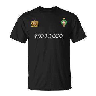 Morocco Flagintage Style Retro Morocco Football Morocco S T-Shirt - Geschenkecke