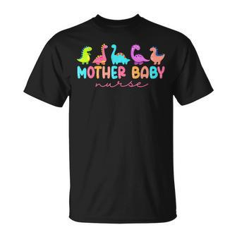Mother Baby Nurse Dinosaur Postpartum Rn Ob Nurse Women T-Shirt - Monsterry UK