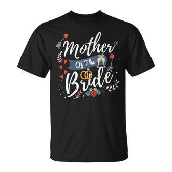 Mother Of The Bride Cute Wedding Bridal Party For Mom T-Shirt - Thegiftio UK
