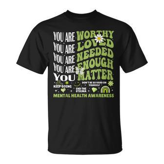 Motivational Support Warrior Mental Health Awareness Matters T-Shirt - Seseable