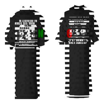 Motocicleta 1N23456 Cambio De Marchas Motociclista Camiseta unisex - Regaloses