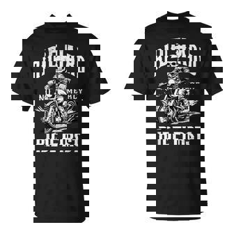 Motociclista Hard Ride First Skull Biker Camiseta unisex - Regaloses