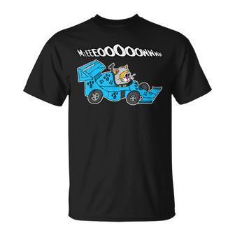 Motor Racing Cat Sports Car For Race Fans And Cat Lovers T-Shirt - Monsterry AU