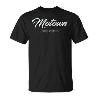 Motown Detroit Michigan Distressed Vintage T-Shirt - Monsterry